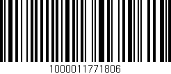 Código de barras (EAN, GTIN, SKU, ISBN): '1000011771806'