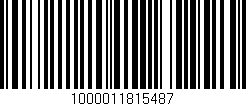 Código de barras (EAN, GTIN, SKU, ISBN): '1000011815487'