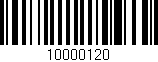 Código de barras (EAN, GTIN, SKU, ISBN): '10000120'