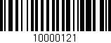 Código de barras (EAN, GTIN, SKU, ISBN): '10000121'