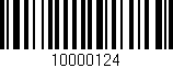 Código de barras (EAN, GTIN, SKU, ISBN): '10000124'