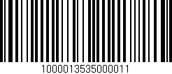 Código de barras (EAN, GTIN, SKU, ISBN): '1000013535000011'