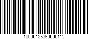 Código de barras (EAN, GTIN, SKU, ISBN): '10000135350000112'