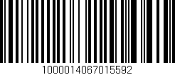 Código de barras (EAN, GTIN, SKU, ISBN): '1000014067015592'
