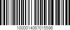 Código de barras (EAN, GTIN, SKU, ISBN): '1000014067015596'