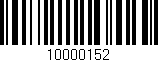 Código de barras (EAN, GTIN, SKU, ISBN): '10000152'