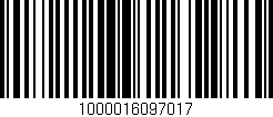 Código de barras (EAN, GTIN, SKU, ISBN): '1000016097017'