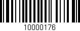 Código de barras (EAN, GTIN, SKU, ISBN): '10000176'