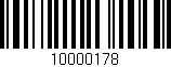 Código de barras (EAN, GTIN, SKU, ISBN): '10000178'