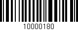 Código de barras (EAN, GTIN, SKU, ISBN): '10000180'