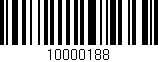 Código de barras (EAN, GTIN, SKU, ISBN): '10000188'
