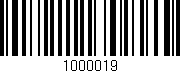 Código de barras (EAN, GTIN, SKU, ISBN): '1000019'