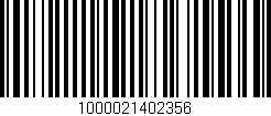 Código de barras (EAN, GTIN, SKU, ISBN): '1000021402356'