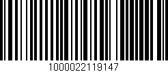 Código de barras (EAN, GTIN, SKU, ISBN): '1000022119147'