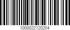 Código de barras (EAN, GTIN, SKU, ISBN): '1000022120204'