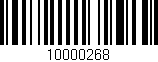 Código de barras (EAN, GTIN, SKU, ISBN): '10000268'