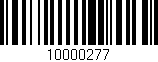 Código de barras (EAN, GTIN, SKU, ISBN): '10000277'
