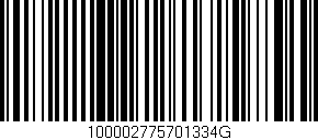 Código de barras (EAN, GTIN, SKU, ISBN): '100002775701334G'