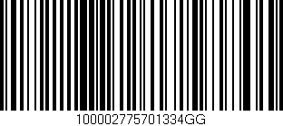 Código de barras (EAN, GTIN, SKU, ISBN): '100002775701334GG'