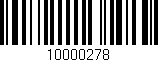 Código de barras (EAN, GTIN, SKU, ISBN): '10000278'