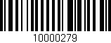 Código de barras (EAN, GTIN, SKU, ISBN): '10000279'
