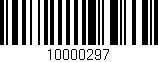 Código de barras (EAN, GTIN, SKU, ISBN): '10000297'