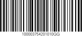 Código de barras (EAN, GTIN, SKU, ISBN): '100003754201010GG'