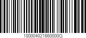 Código de barras (EAN, GTIN, SKU, ISBN): '100004021660000G'