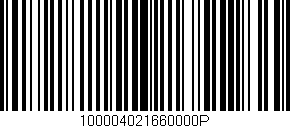Código de barras (EAN, GTIN, SKU, ISBN): '100004021660000P'