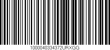 Código de barras (EAN, GTIN, SKU, ISBN): '1000040334372URXGG'