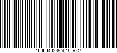 Código de barras (EAN, GTIN, SKU, ISBN): '1000040335AL19DGG'
