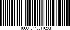 Código de barras (EAN, GTIN, SKU, ISBN): '100004044801162G'