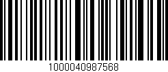 Código de barras (EAN, GTIN, SKU, ISBN): '1000040987568'