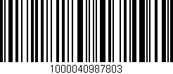 Código de barras (EAN, GTIN, SKU, ISBN): '1000040987803'