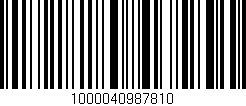 Código de barras (EAN, GTIN, SKU, ISBN): '1000040987810'