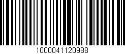 Código de barras (EAN, GTIN, SKU, ISBN): '1000041120988'