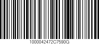 Código de barras (EAN, GTIN, SKU, ISBN): '1000042472C7590G'