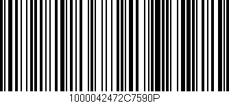 Código de barras (EAN, GTIN, SKU, ISBN): '1000042472C7590P'