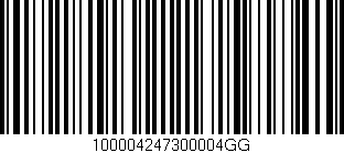 Código de barras (EAN, GTIN, SKU, ISBN): '100004247300004GG'