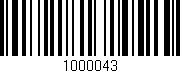 Código de barras (EAN, GTIN, SKU, ISBN): '1000043'