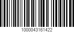 Código de barras (EAN, GTIN, SKU, ISBN): '1000043161422'