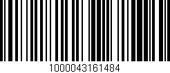Código de barras (EAN, GTIN, SKU, ISBN): '1000043161484'