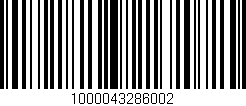 Código de barras (EAN, GTIN, SKU, ISBN): '1000043286002'