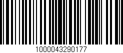 Código de barras (EAN, GTIN, SKU, ISBN): '1000043290177'
