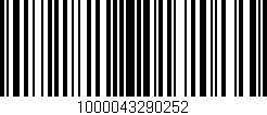 Código de barras (EAN, GTIN, SKU, ISBN): '1000043290252'