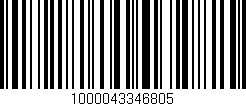 Código de barras (EAN, GTIN, SKU, ISBN): '1000043346805'