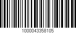 Código de barras (EAN, GTIN, SKU, ISBN): '1000043358105'