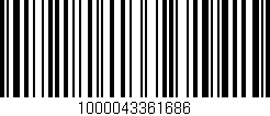 Código de barras (EAN, GTIN, SKU, ISBN): '1000043361686'