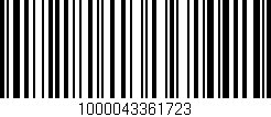 Código de barras (EAN, GTIN, SKU, ISBN): '1000043361723'