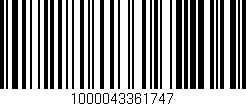 Código de barras (EAN, GTIN, SKU, ISBN): '1000043361747'